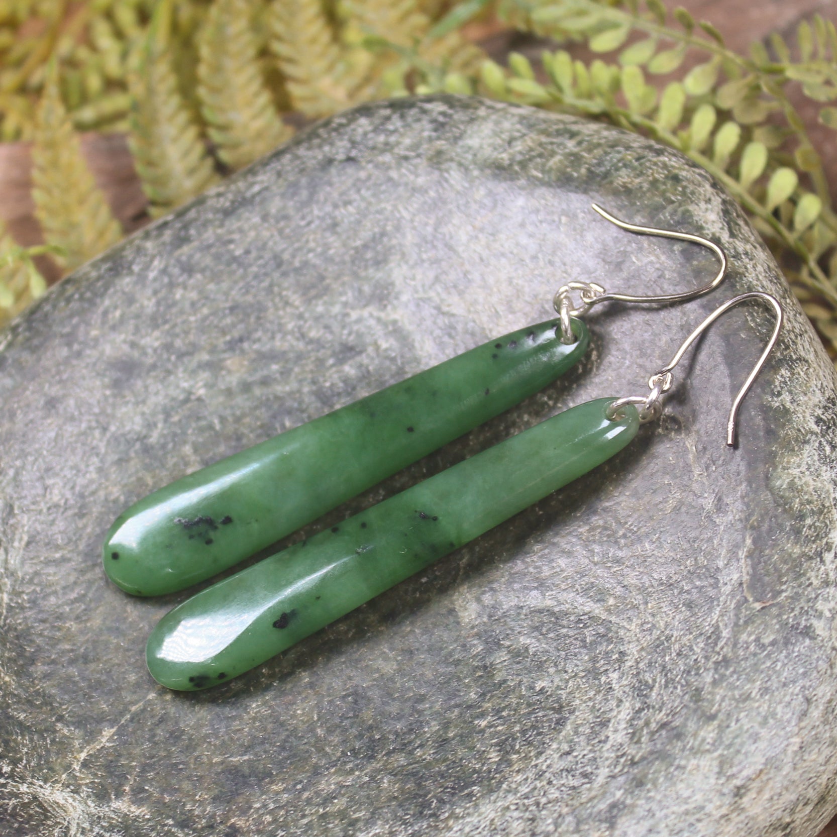 Hapopo Pounamu Earrings