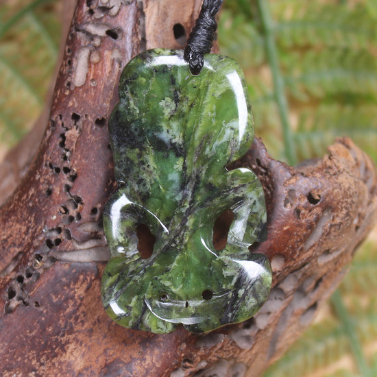 Douglas Creek Pounamu Hei Tiki - NZ Greenstone