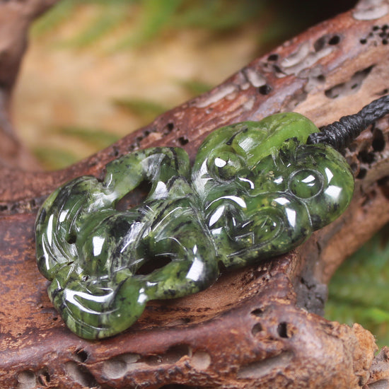Douglas Creek Pounamu Hei Tiki - NZ Greenstone
