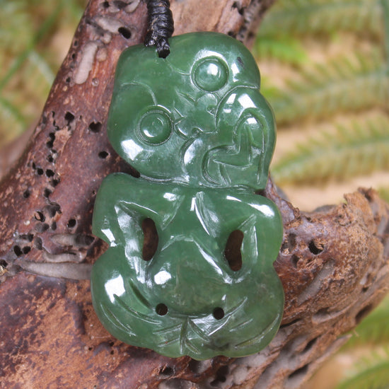 Hapopo Pounamu Hei Tiki - NZ Greenstone