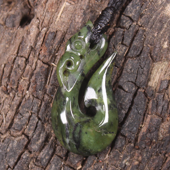 Douglas Creek Pounamu Manaia pendant - NZ Greenstone
