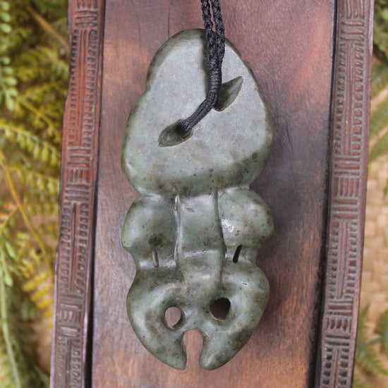 Rimu Pounamu Hei Tiki - NZ Greenstone