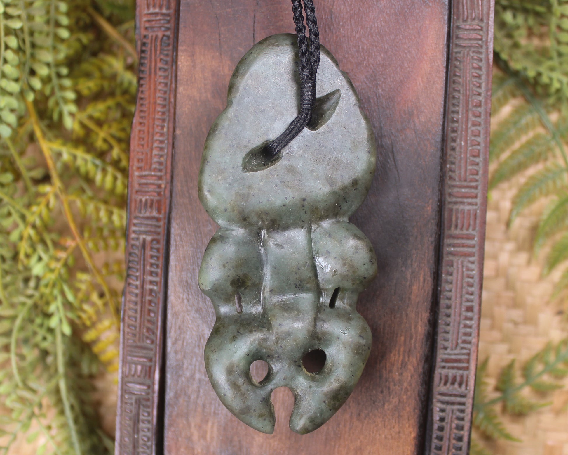 Rimu Pounamu Hei Tiki - NZ Greenstone