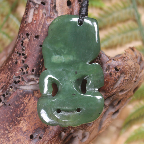 Hapopo Pounamu Hei Tiki - NZ Greenstone
