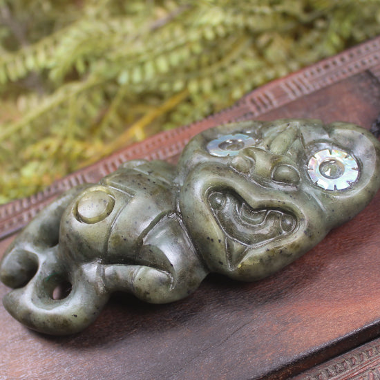 Rimu Pounamu Hei Tiki - NZ Greenstone