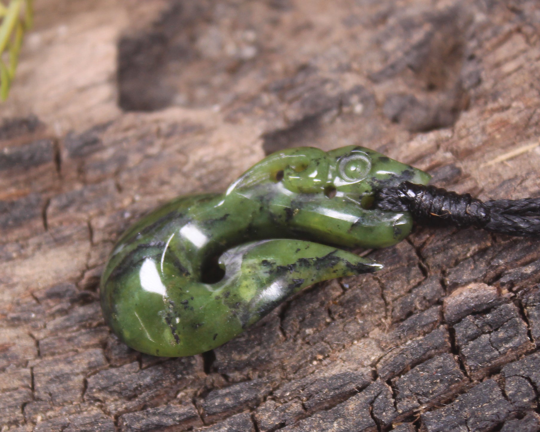 Douglas Creek Pounamu Manaia pendant - NZ Greenstone