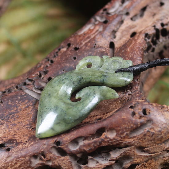 Manaia pendant carved from NZ Serpentine