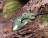 Manaia pendant carved from NZ Serpentine