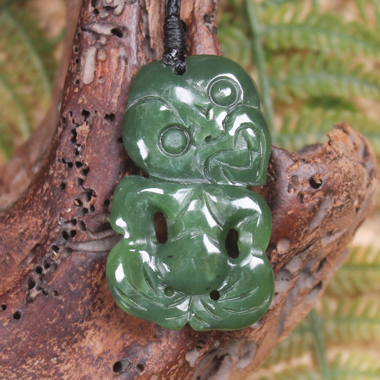 Hei Tiki carved from Hapopo Pounamu - NZ Greenstone