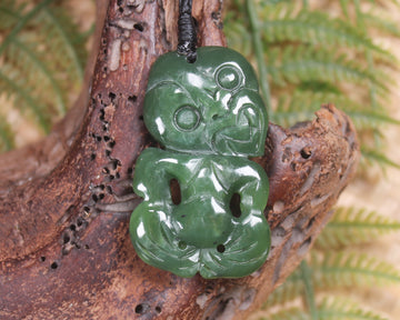 Hei Tiki carved from Hapopo Pounamu - NZ Greenstone