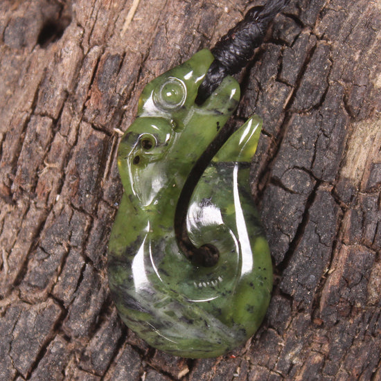 Douglas Creek Pounamu Manaia pendant - NZ Greenstone