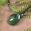 Twist or Pikorua carved from Hapopo Pounamu - NZ Greenstone