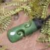 Toki with Koru pounamu pendant - NZ Greenstone