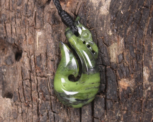 Douglas Creek Pounamu Manaia pendant - NZ Greenstone