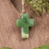 NZ Greenstone Cross pendant 