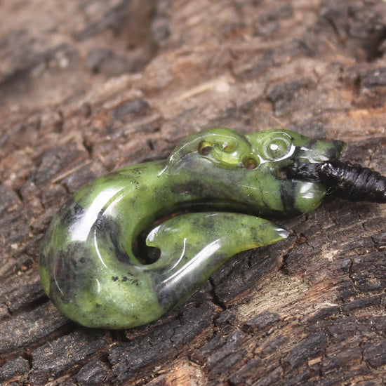 Douglas Creek Pounamu Manaia pendant - NZ Greenstone
