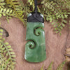 Toki with Koru pounamu pendant - NZ Greenstone