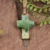 NZ Greenstone Cross pendant 