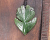 Pīwakawaka or Fantail Bird Pendant carved from Hapopo Pounamu - NZ Greenstone
