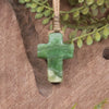 NZ Greenstone Cross pendant 