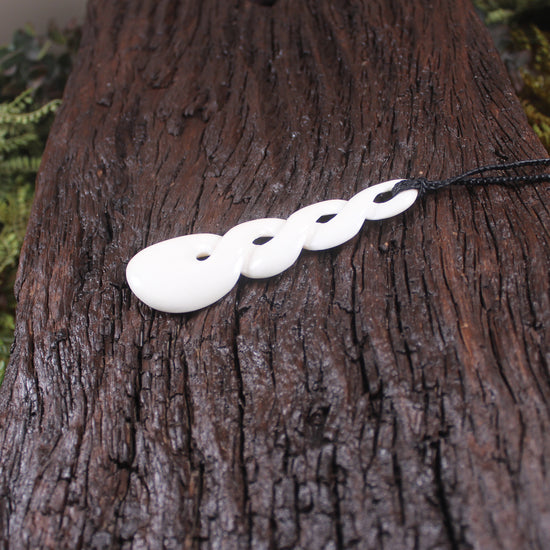 Pikorua or Twist carved from NZ Beef Bone