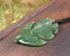 Pīwakawaka or Fantail Bird Pendant carved from Hapopo Pounamu - NZ Greenstone