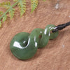 Twist or Pikorua carved from Hapopo Pounamu - NZ Greenstone
