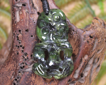 Douglas Creek Pounamu Hei Tiki - NZ Greenstone