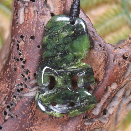 Douglas Creek Pounamu Hei Tiki - NZ Greenstone