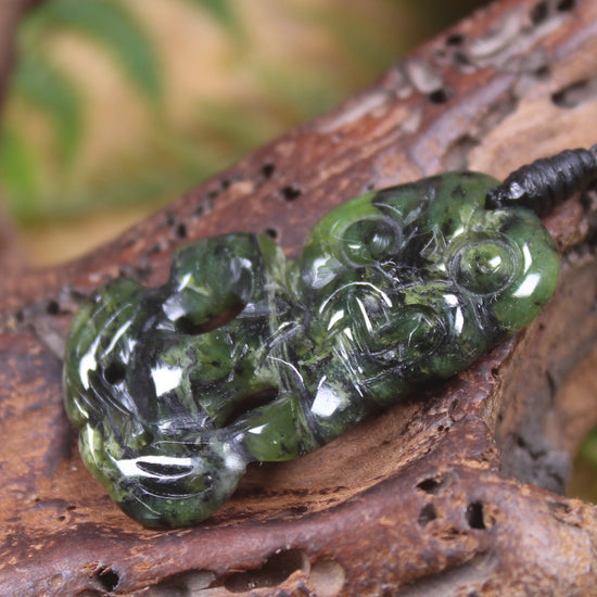 Douglas Creek Pounamu Hei Tiki - NZ Greenstone