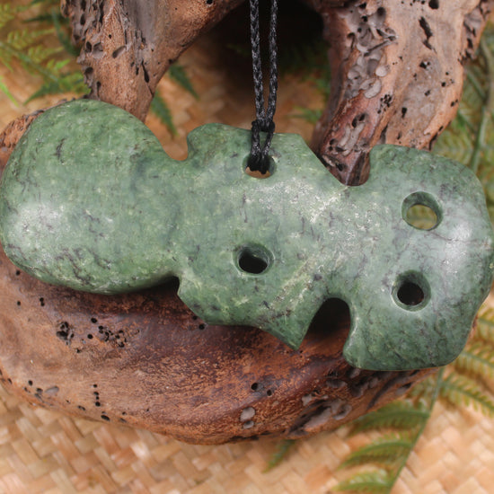 Hei Tiki carved from Hapopo Pounamu - NZ Greenstone