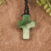 NZ Greenstone Cross pendant 