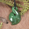 Twist or Pikorua carved from Hapopo Pounamu - NZ Greenstone