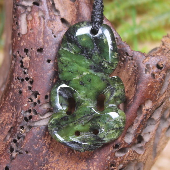 Douglas Creek Pounamu Hei Tiki - NZ Greenstone
