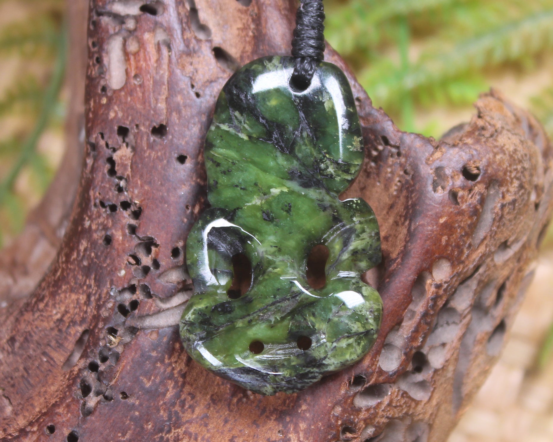 Douglas Creek Pounamu Hei Tiki - NZ Greenstone
