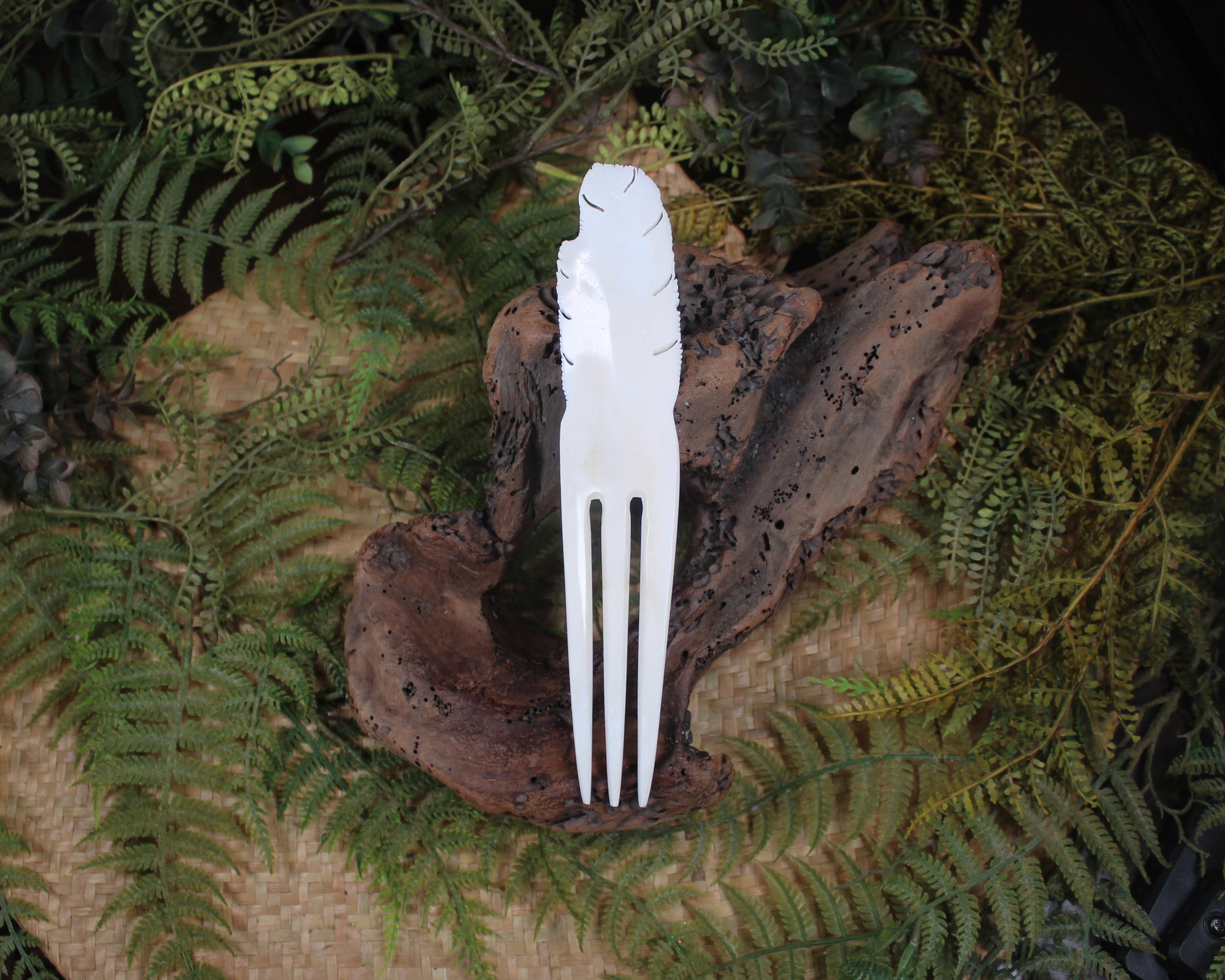 Heru carved from beef bone