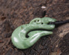 Kawakawa Pounamu Manaia pendant - NZ Greenstone