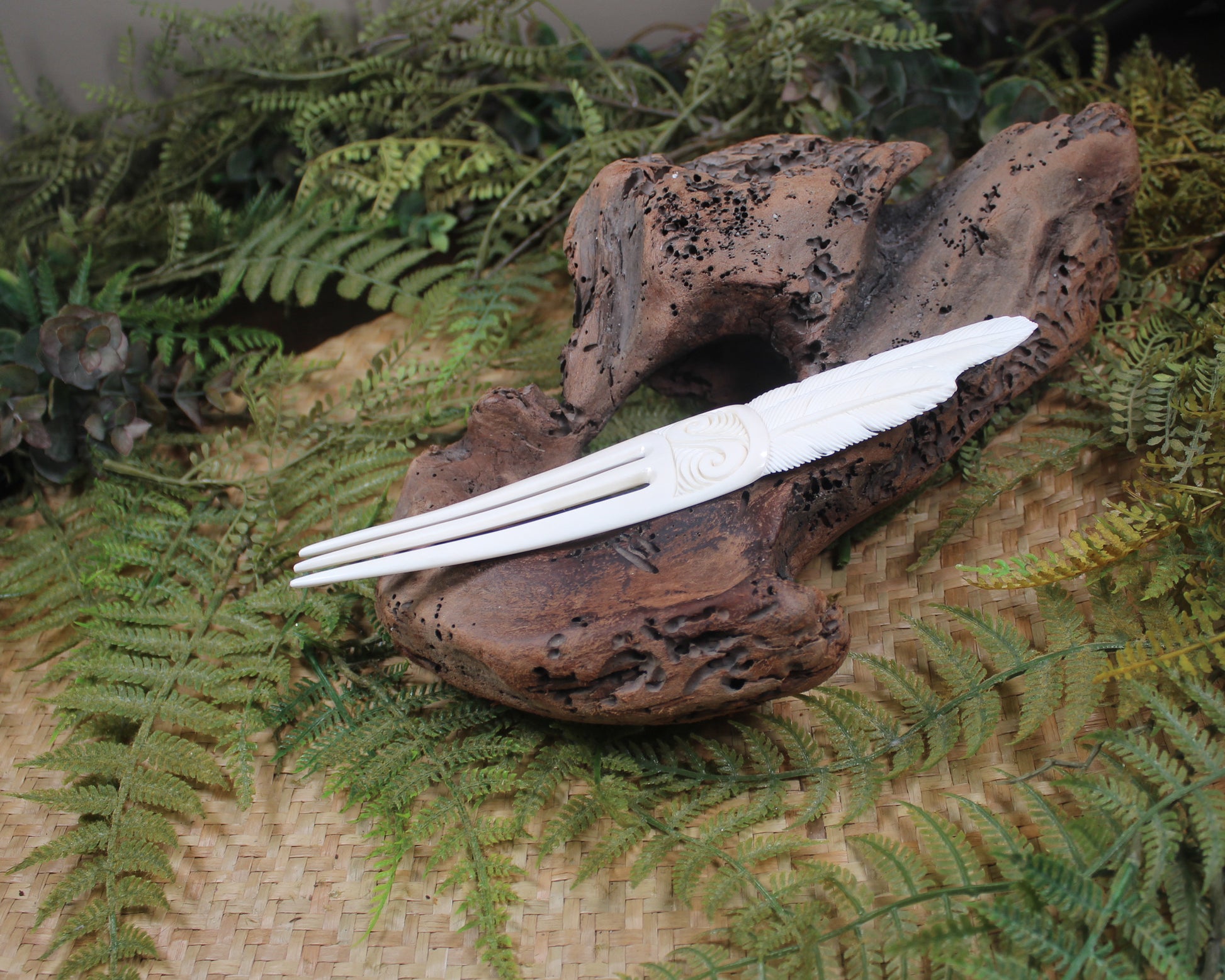 Heru carved from beef bone