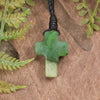 NZ Greenstone Cross pendant 