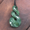 Twist carved from Kawakawa Pounamu - NZ Greenstone