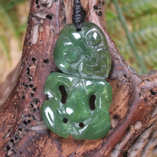 Hapopo Pounamu Hei Tiki - NZ Greenstone