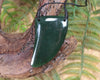 Taniwha Tooth or Niho carved from Kawakawa Pounamu - NZ Greenstone