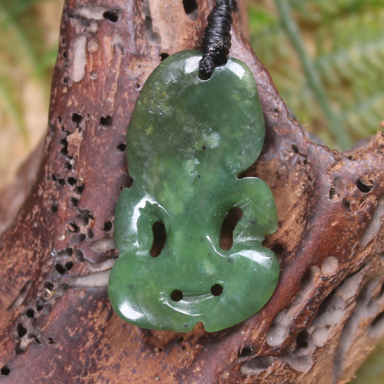 Hapopo Pounamu Hei Tiki - NZ Greenstone
