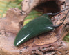 Taniwha Tooth or Niho carved from Kawakawa Pounamu - NZ Greenstone