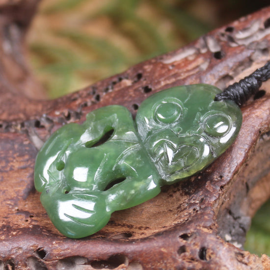 Hapopo Pounamu Hei Tiki - NZ Greenstone