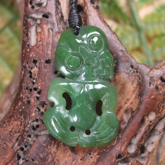 Hei Tiki carved from Hapopo Pounamu - NZ Greenstone