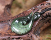 Hei Matau or Fish Hook carved from Kawakawa Pounamu - NZ Greenstone