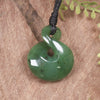 Twist or Pikorua carved from Hapopo Pounamu - NZ Greenstone