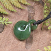 Twist or Pikorua carved from Hapopo Pounamu - NZ Greenstone