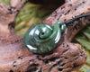 Koru Twist carved from Rimu Pounamu - NZ Greenstone